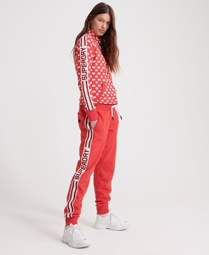 Superdry Modern Coral Label Sport Női Sportruházat Piros | HBUOE6024